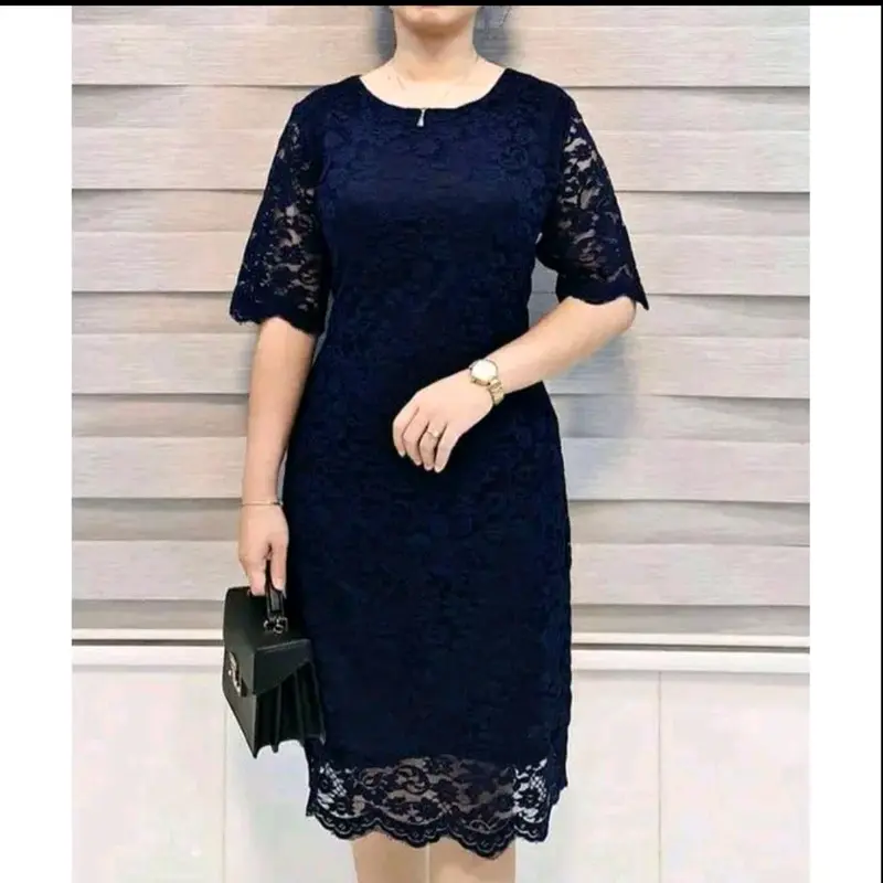dress brokat pendek dress natalan dress tahun baru 2
