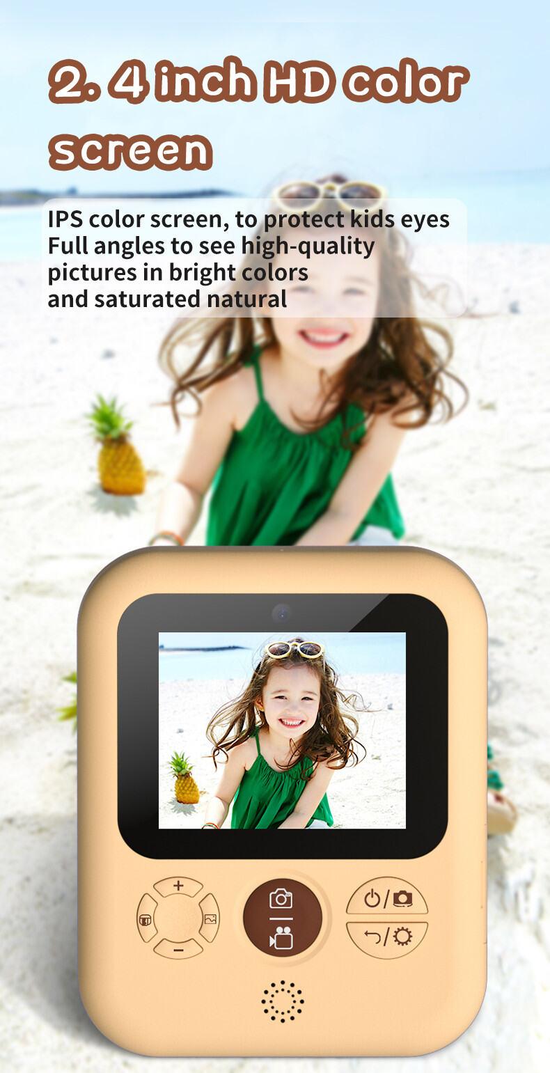 Product Introduction of HD Instant Camera Video Recording Dual Lens Thermal Paper Photo Printing Birthday Gift Boys Girls Toys Digital Kids Camera 19