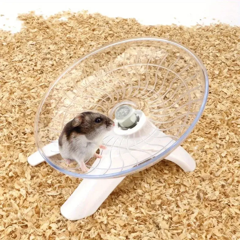 Quiet Spin Hamster Exercise Wheel - Durable, Non-Slip Running Saucer For Small Pets Like Hamsters, Gerbils & Mice hamster  wheel