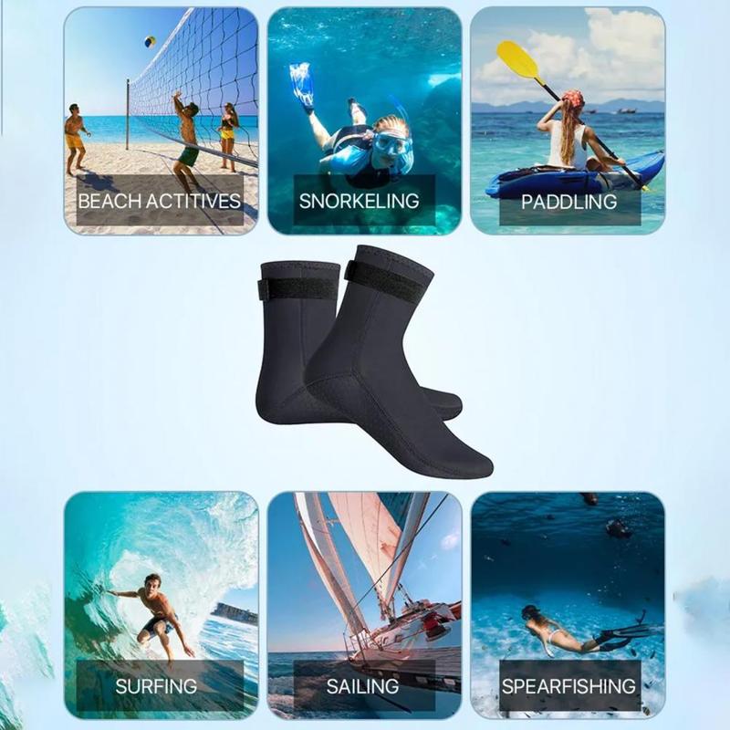 Product Introduction of 1 Pair Diving Socks Wear-resistant Elasticity Non-slip Neoprene Beach Surfing Booties Water Sport Supply 13