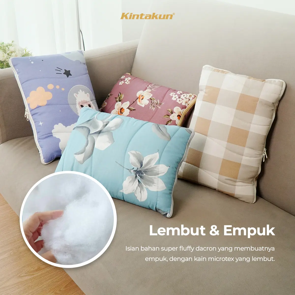 [Best Seller] Kintakun Bantal Selimut / Balmut Mini Selimut Travel Lembut Blanket Dluxe Multifungsi 2in1 100x150