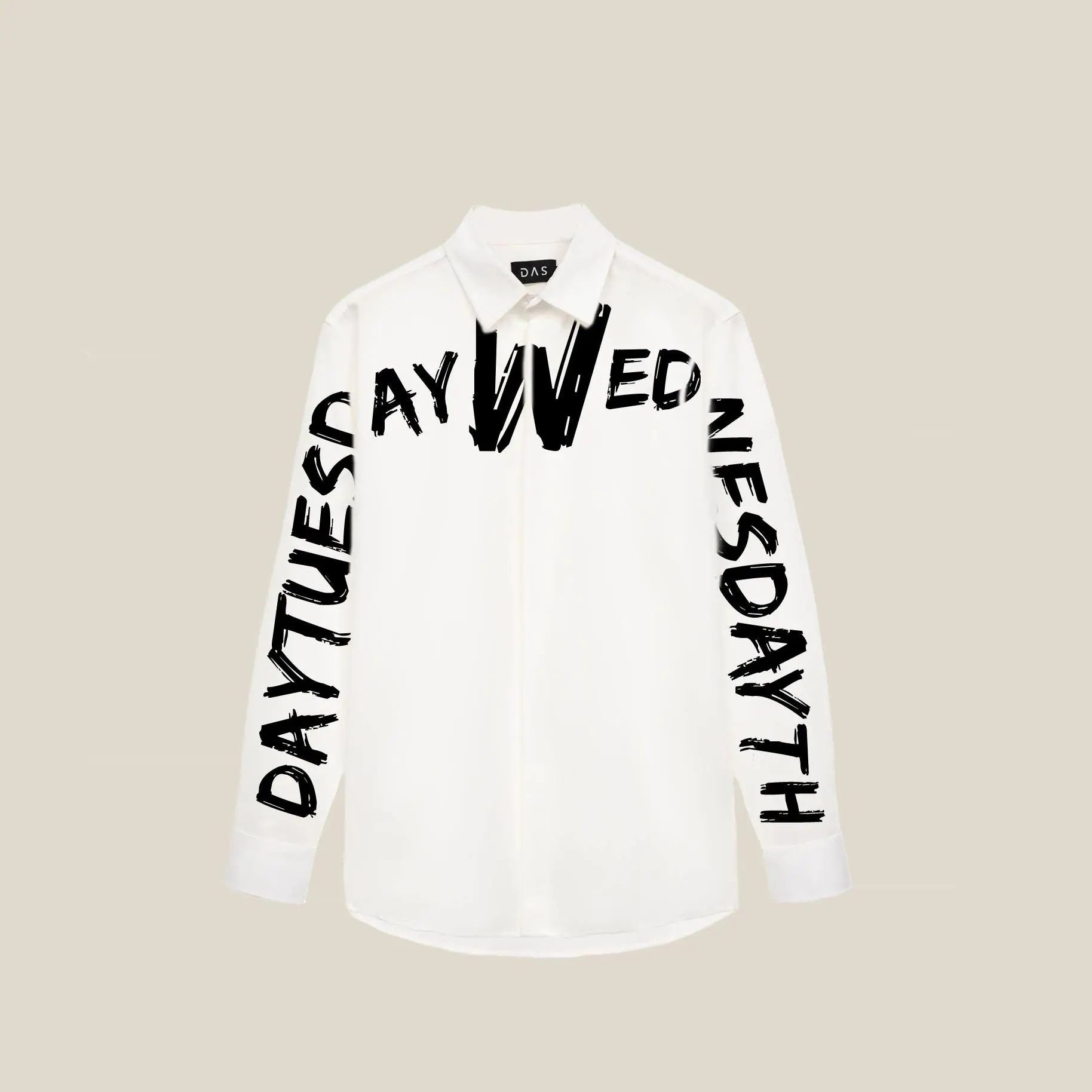 WIKEND SHIRT ÁO SƠ MI NAM - DAS - TRẮNG KEM