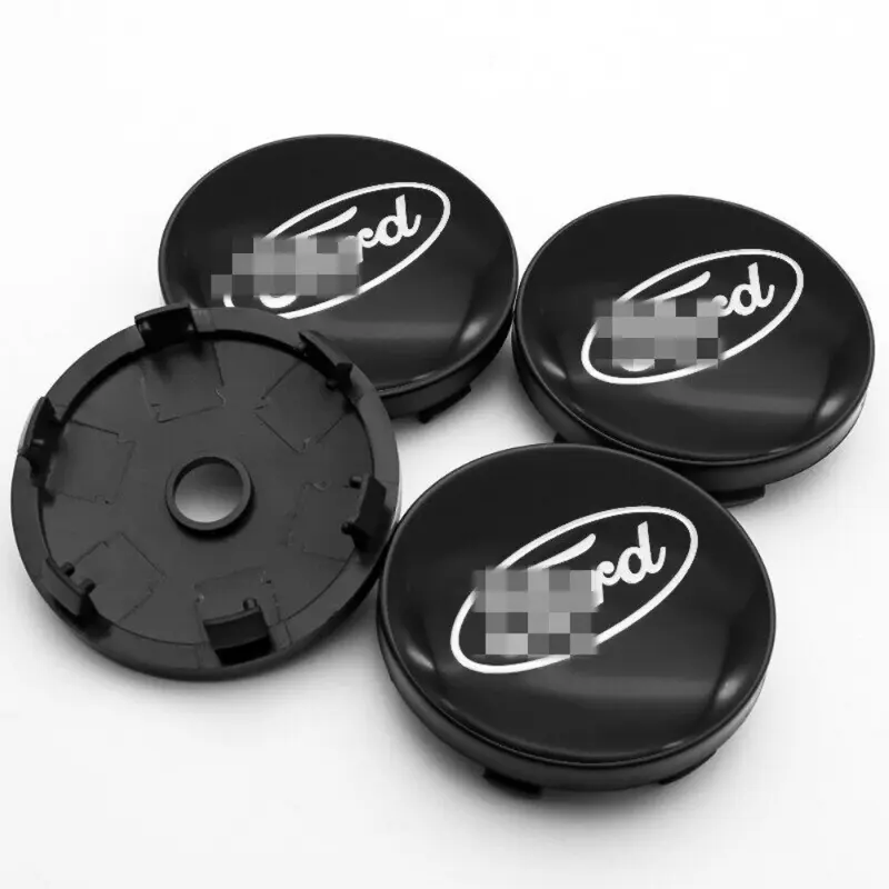 Nắp Trung Tâm Bánh Xe Lốp Xe Ô Tô, Bộ 4 Cái, 60Mm, Nắp Trung Tâm Mags, Trang Trí Nắp Hộp Số, Với 56Mm Logo, Nhãn Dán Biểu Tượng Nhôm, Đề Can, Cho Ford Focus, Fiesta, Kuga, Mondeo, Territory, Explorer 7