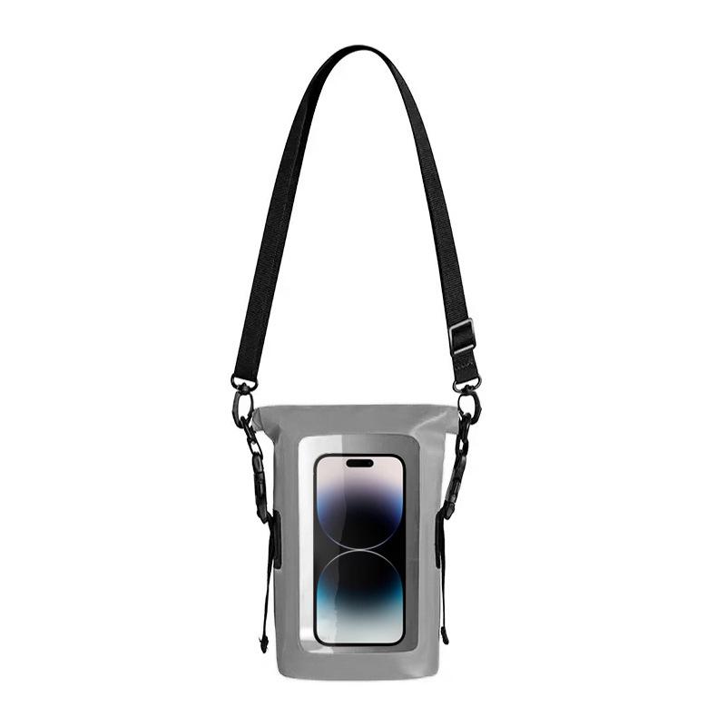 Product Introduction of Outdoor mobile phone water-proof shoulder bag waterproof Drybag seaside beach swimming drifting 2L crossbody bag fashion PVC waterproof bag bag 16