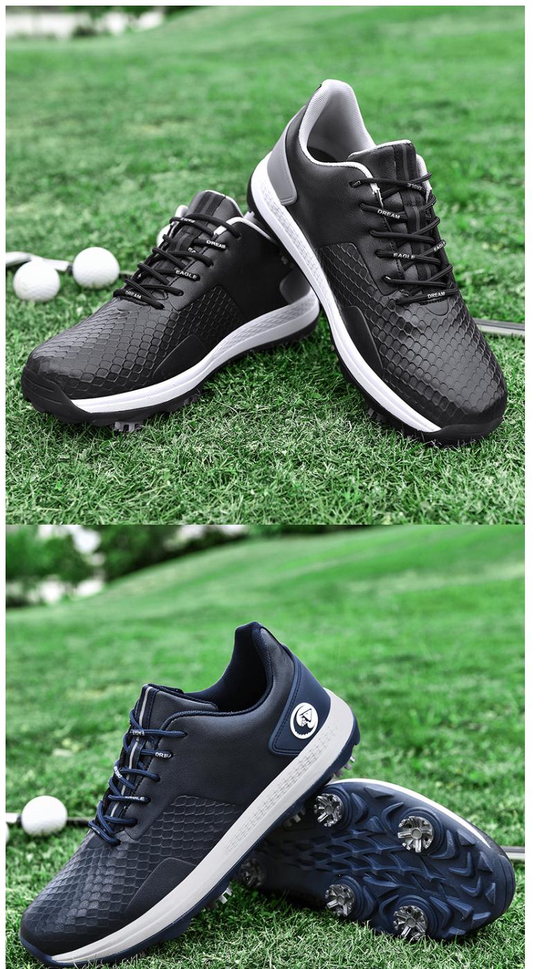 Product Introduction of Men's Professional Brush Shoe Golf Shoe Waterproof plus Size Golf Training Sneakers Non-Slip Low-Top Breathable Xz25037 11