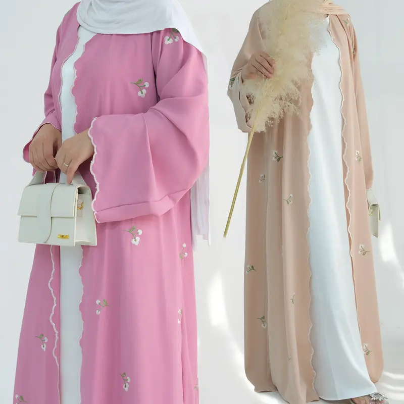 Áo Cardigan Ren Thêu Hoa, Phong Cách Thanh Lịch, Dubai Loriya, Trung Đông Và Thổ Nhĩ Kỳ, LR881 2