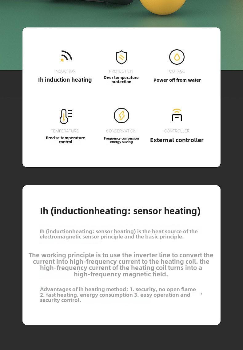 Product Introduction of Fish Tank Heater Rod Automatic Thermostat Heater PTC Variable Frequency Energy-saving Small Heating Rod Intelligent Temperature Control Equipment 4