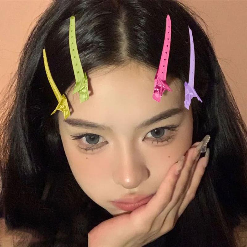 Product Introduction of Portable Ice Cream Color Hairdressing Hairpin Hair Styling Tools Hair Locating Clip Traceless Duckbill Clip Curl Hair Clip Anti-slip Metal Hair Clip Hairstyle Shaping 8