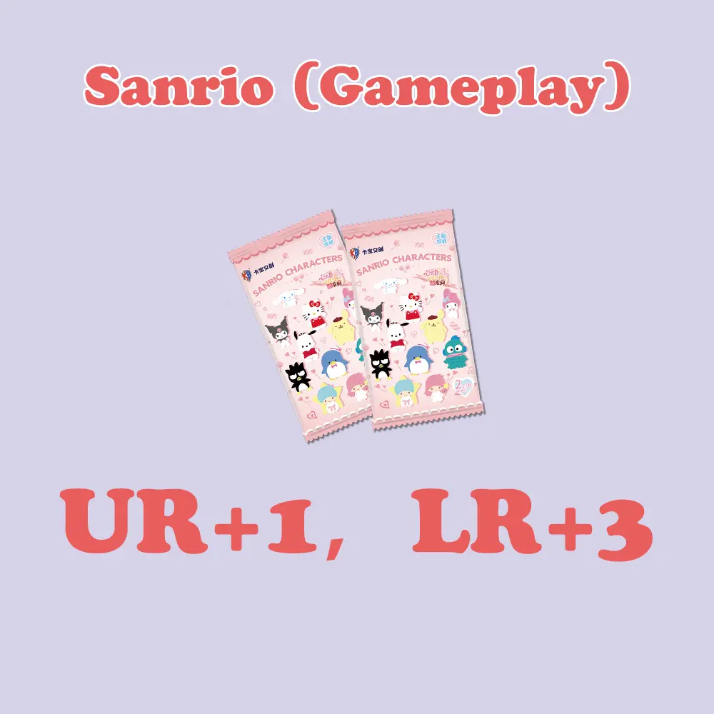 GamePlay(UR+1,LR+3)Sanrio collection card Cartoon Anime V2-5D
