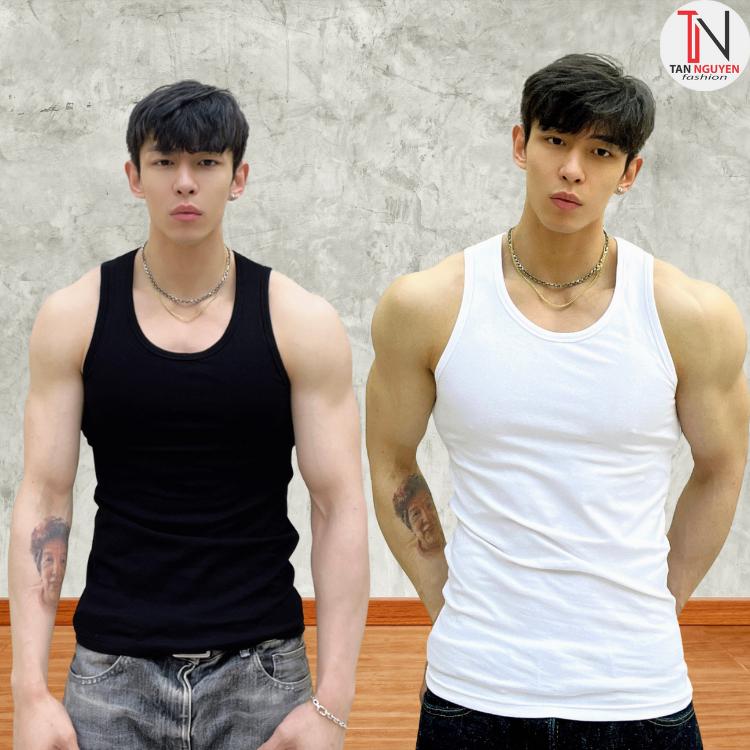 Áo Thun  Ba Lỗ . Áo lót ba lỗ nam ,chất liệu cotton mềm mại, thoáng khí, thấm hút mồ hôi tốt-Xưởng may tấn Nguyễn