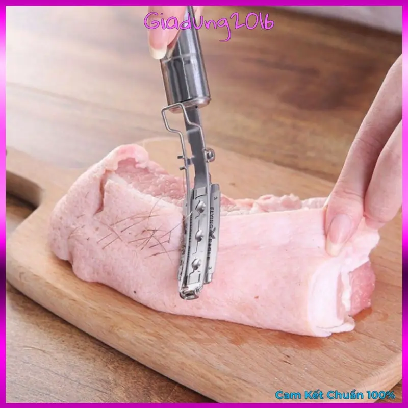 ￼Dao Cạo Lông Heo Bằng Thép Không Gỉ - Dụng Cụ Cạo Lông Heo Làm Sạch Lông Lợn 8