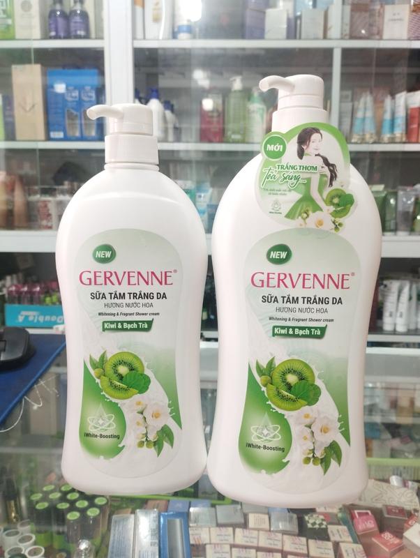 Sữa tắm trắng da Gervenne hương nước hoa KIWI VÀ BẠCH TRÀ 900g - 1200g