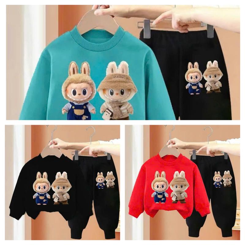  Combo 2 3 Bộ Thu Đông LABUBU Đôi cho bé trai bé gái từ 9-48kg chất NỈ DA cá năm 2025 