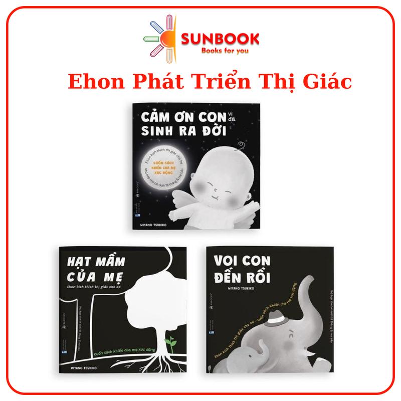 Sách Ehon Phát Triển Thị Giác - Cảm Ơn Con - Dành cho trẻ 0-18 tháng tuổi