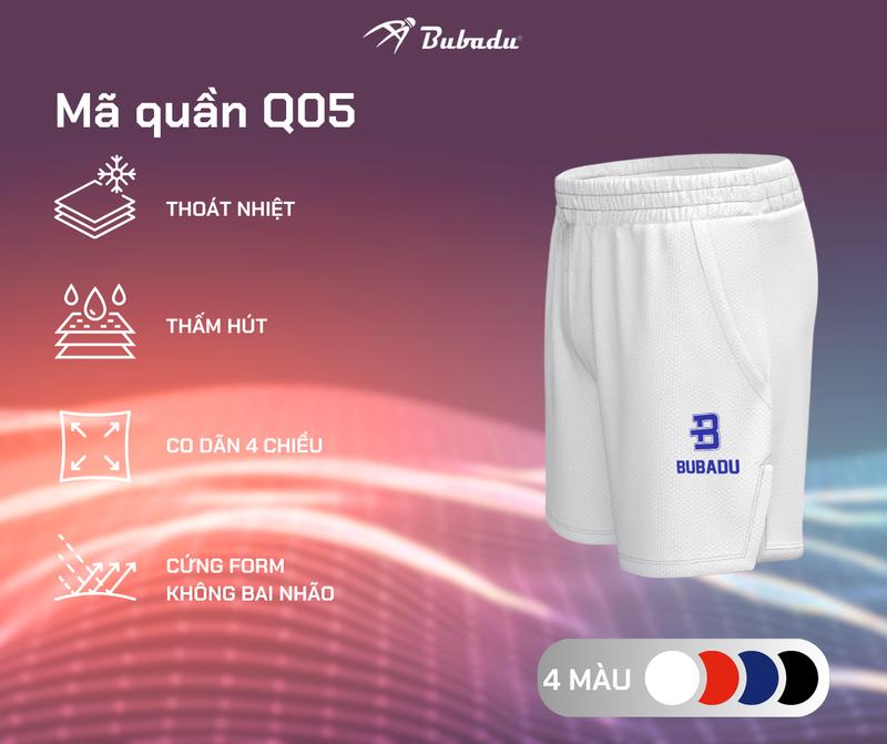 [CHÍNH HÃNG BUBADU] QUẦN BUBADU Q05 NEW CHÍNH HÃNG SPORT NAM CẦU LÔNG
