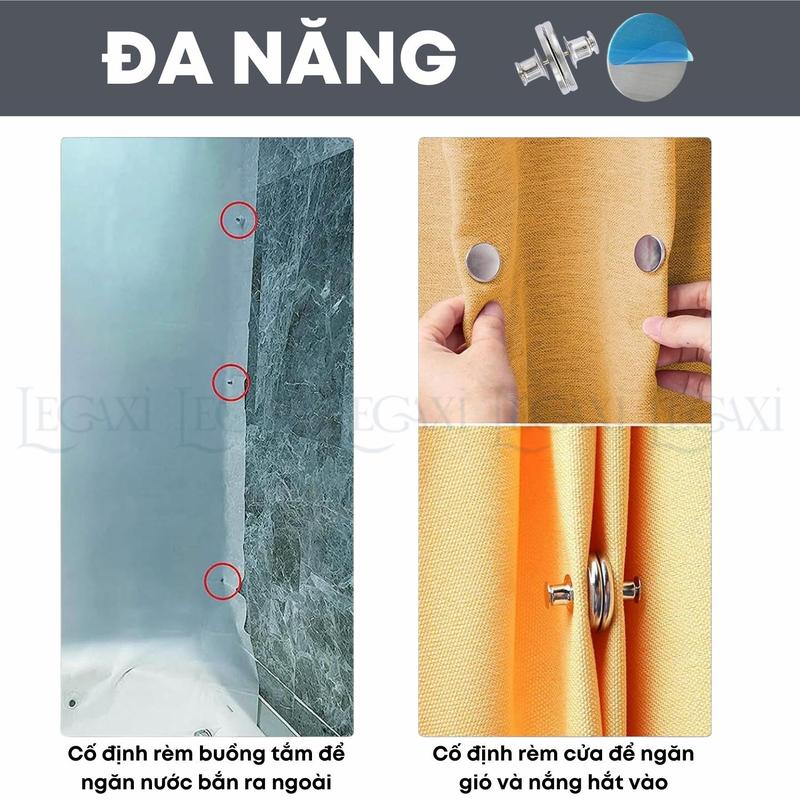Product Introduction of Cặp Nam Châm Kẹp Rèm Cửa Khóa Rèm Có Thể Tháo Rời Điều Chỉnh Linh Hoạt Chống Rỉ Legaxi 13