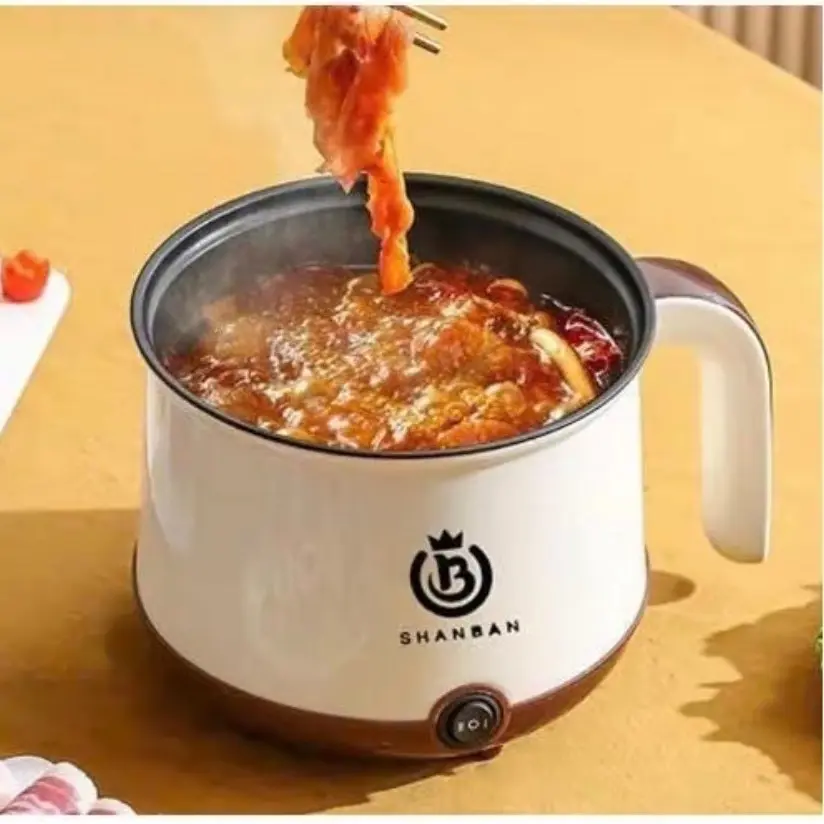 Nồi lẩu điện mini đa năng 2 tầng chống dính kèm giá hấp inox Nồi Điện