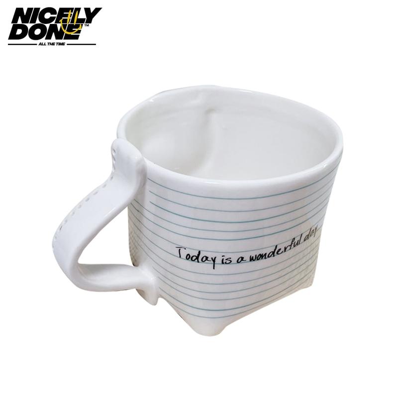 Nicely Done Realistic Notebook Paper Mug and Saucer Plate Se - TikTok ...