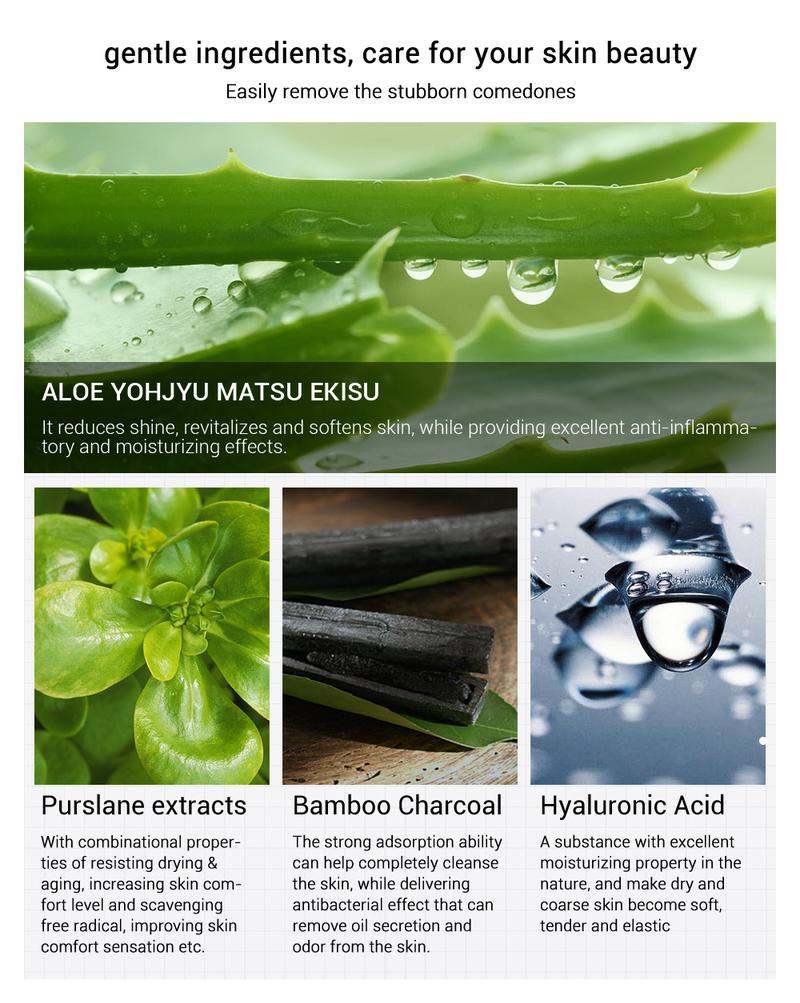 Product Introduction of Topeng Hidung, Lanbena, Beina Biru dan Hitam, 60 Keping Kertas Penyedut Blackhead, Koyak dan Pembuangan Jerawat, Pelekat Hidung Pembersihan Skincare Treatment Face 4