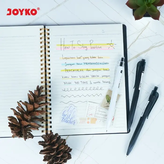 Gel Pen Pulpen Pena Jel Joyko GP-340 Stone 0.5 mm 6
