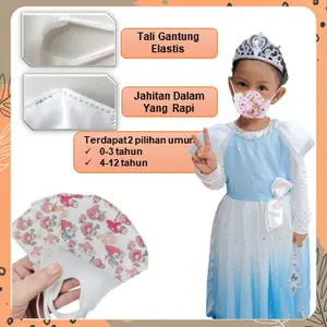 Masker Anak Duckbill 3 Ply Karakter Earloop Child Face Mask Motif Import Fashion