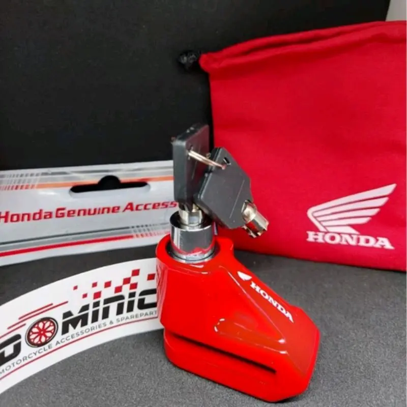 Kunci gembok cakram motor original HONDA bisa di pakai juga di semua jenis motor yang menggunakan cakram. Accessories Motorcycle Anak Pelindung 2