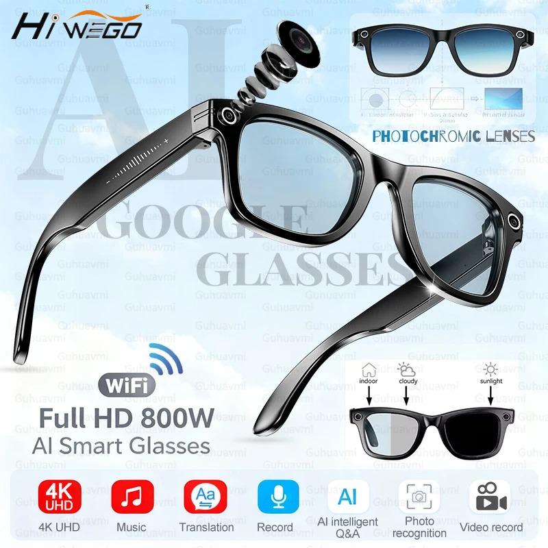 2025 NEW 800W Pixel UHD Camera Smart Glasses Video Recording AI Photo Recognition Answer Translation Bluetooth Call Sunglasses - Image 2