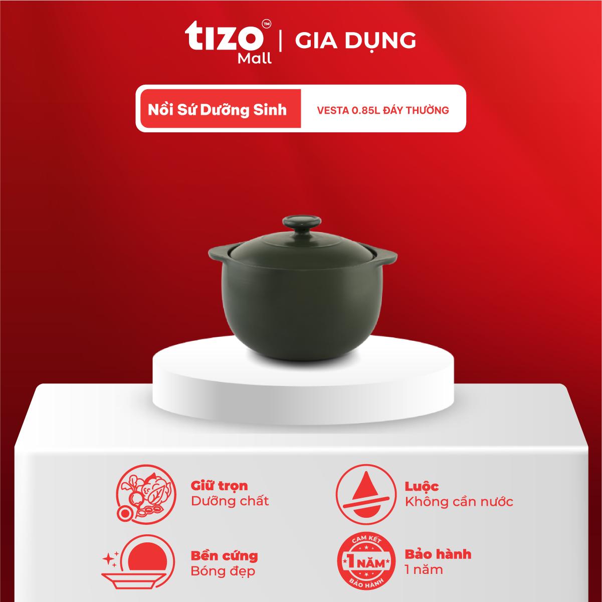 Nồi sứ dưỡng sinh Healthy Cook Mini (Bếp gas - Bếp hồng ngoại)