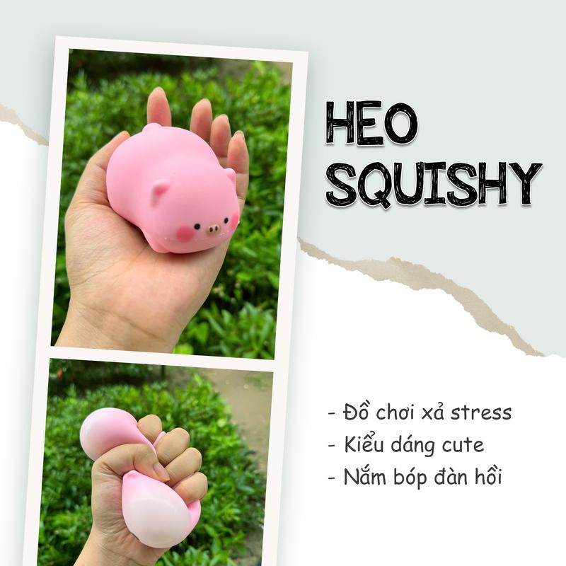  Đồ chơi heo hồng squishy mochi nắm bóp đàn hồi đồ chơi xả stress đồ chơi vô chi squishy heo đàn hồi Talia Decor Toy Giảm Stress squishy mini 