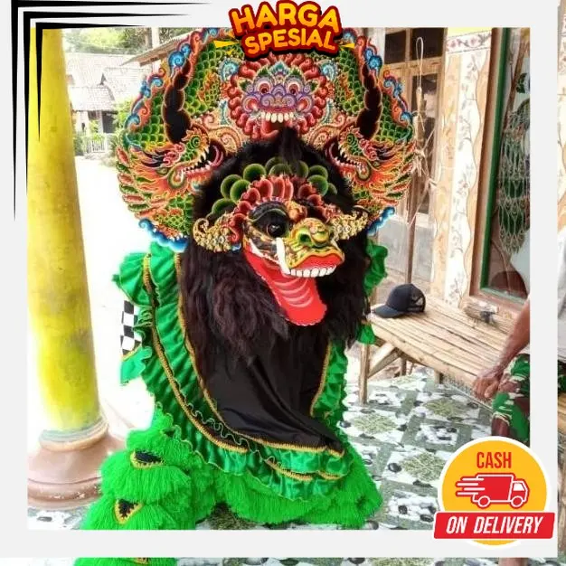 TRENDING PROMO BARONGAN DEVIL Sungut Full Kayu Asli Ukuran 14 Bonus Kemul Panjang Dan Pentul Tinggal Pakai TRK