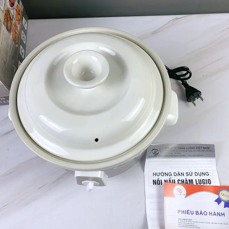 Nồi nấu chậm thương hiệu LUGIO Model LG-KC15 (1.5L)/LG-KC25 (2.5L)/LG-KC35 (3.5L) 1