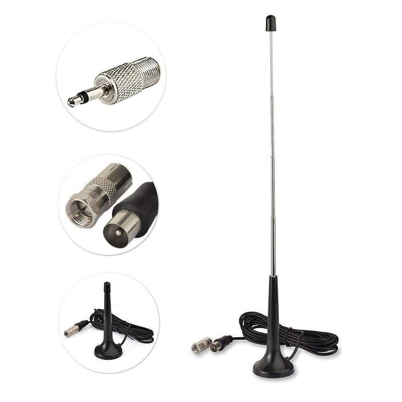 Useful Enhanced Signal AM/FM Antenna Universal Connector Adapter Receiver Tuner DAB Radio Antenna 0