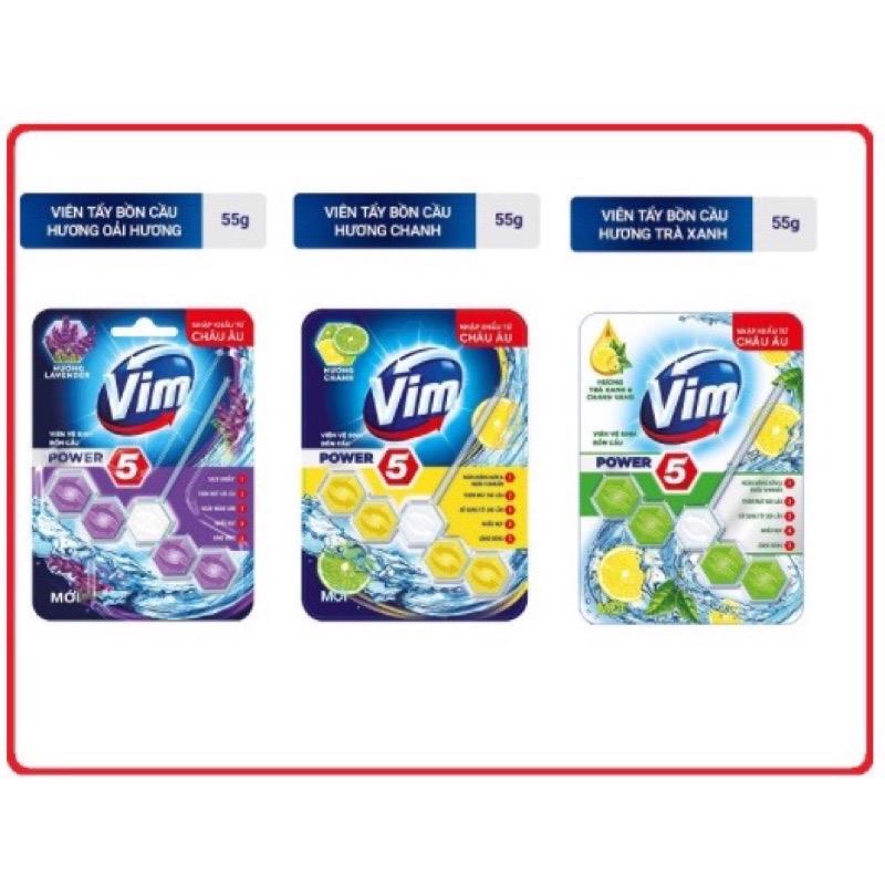 Combo 4 vỉ Viên Treo Bồn Cầu VIM sạch khuẩn, thơm mát hương lavender/chanh/trà xanh/mộc lan