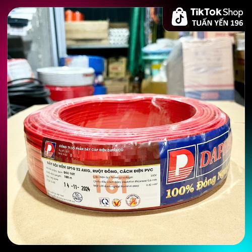  Dây điện đôi mềm Daphaco VCmd 2x16 2x24 2x32 2x30 cuộn 100m - Tuấn Yến 