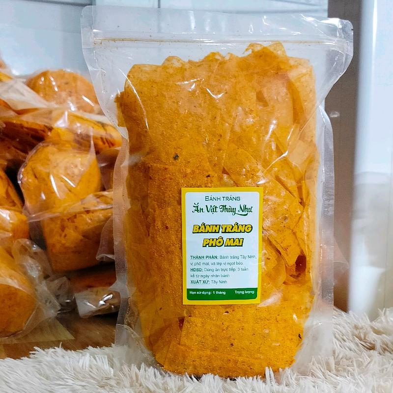 Bánh Tráng Vị Phô Mai Tôm Hành Khô 500gr - Bánh Tráng Thùy Như Snack Ăn Vặt