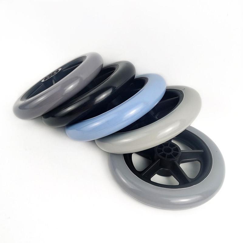 Product Introduction of Universal 5Inch Wheelchair Front Castor Anti Slip Replacement Shopping Cart Wheels Wear-resistant Travelling Trolley Caster Wheelchair Accessories 19