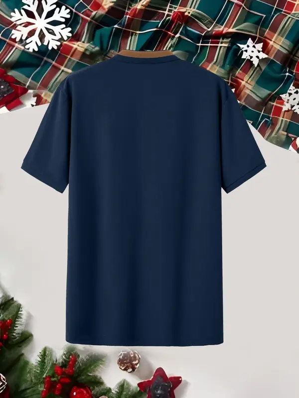 【Plus Size】 Men's Regular Fit Polo Shirt, Casual Short Sleeve Collared Top for Summer, Fashion Men's Clothes for Daily Wear 7