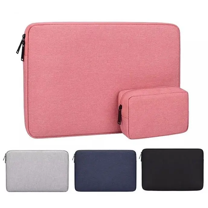 Tas Laptop / Softcase Laptop Nylon Sleeve Case Waterproof Set 11 12 13 14 15 16 inch with Pouch