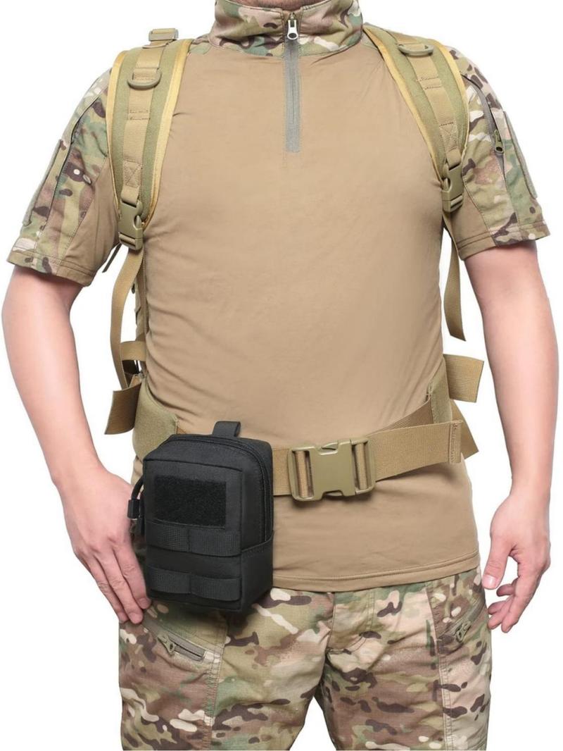Product Introduction of Tactical Compact Water-resistant EDC Pouch, Molle Pouch, Bag Insert for Outdoor Camping Hiking 4