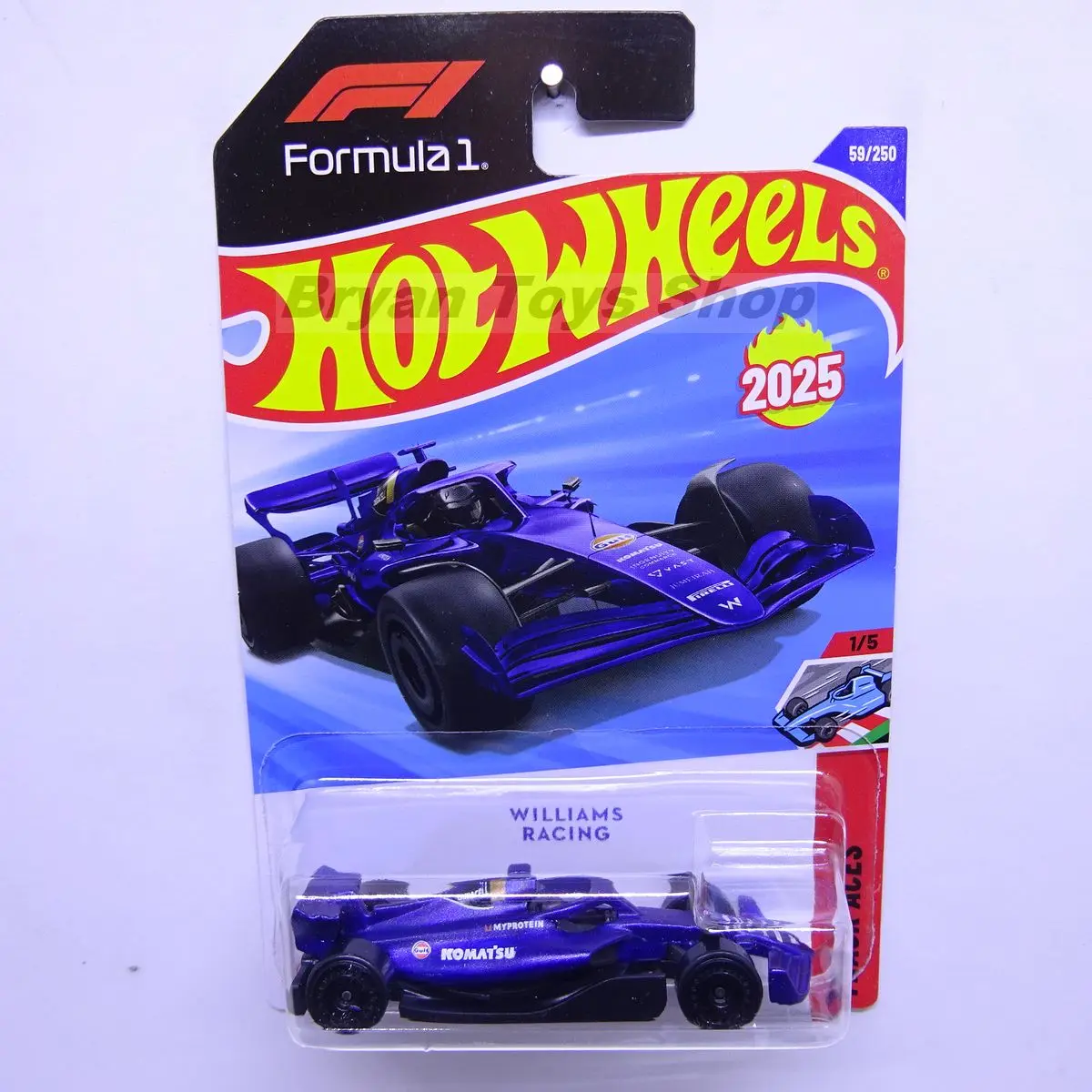 Hot Wheels Williams Racing F1 Biru