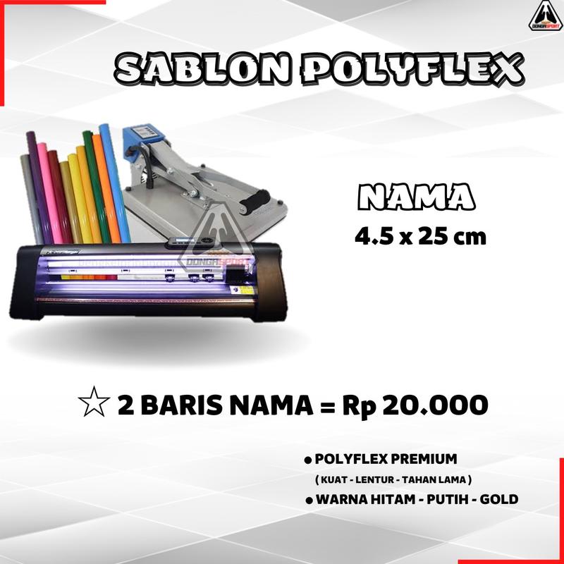 Product Introduction of SB-01 SABLON NAMA BELUM TERMASUK BAJU️ SABLON POLYFLEX SABLON NAMA 3
