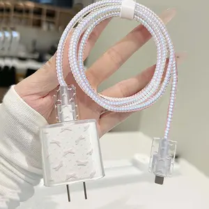 【COD】Terbaru Kabel Data Kelinci Kasus Perlindungan Charger Kasus Perlindungan Cocok untuk IP