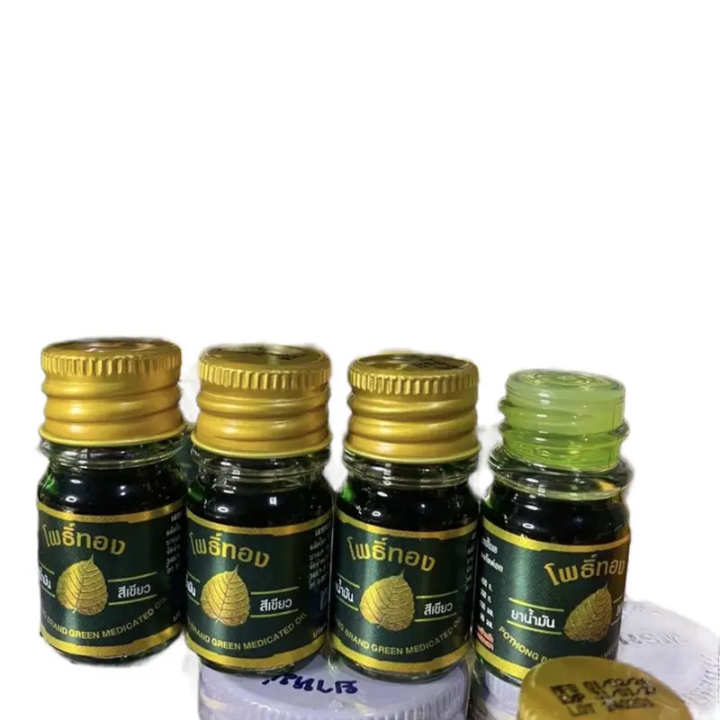(Combo 4 chai ) ￼Dầu Gió Lá Bồ Đề Po Thong Body Massage Oil daugio xanh 3