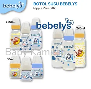 BEBELYS Botol Susu Bayi Dot Nipple PERISTALTIC ukuran 60ml 120ml 240ml
