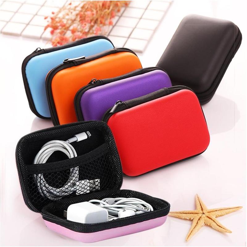 Headphone Case Container Cable Earbuds Data Wire Phone Charger - TikTok ...