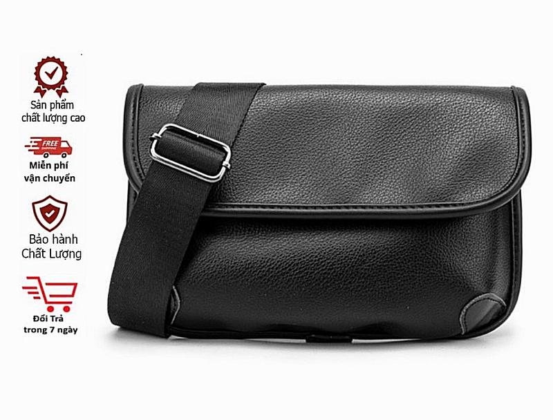 Túi đeo chéo Unisex da mềm cao cấp giữ phom xu hướng trẻ trung (NU1) Đeo Vai Bag Đồng 4
