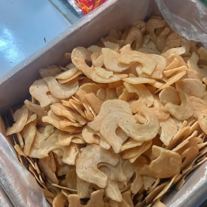 Kerupuk Udang Kecil bentuk bulat sabit Super 1kg Food Snacks