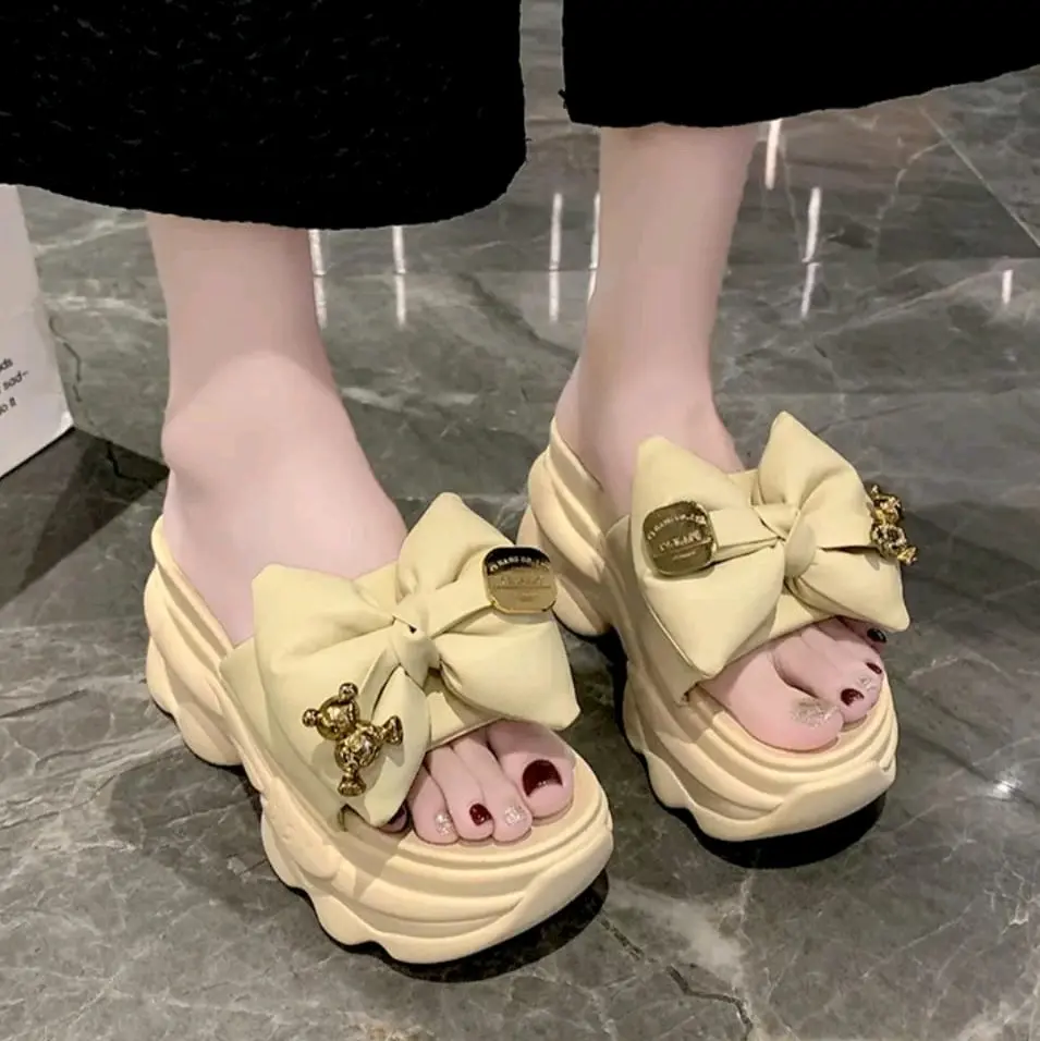 CK - Sandal Wedges Pita Fashion Korea St-346 Wanita Sendal