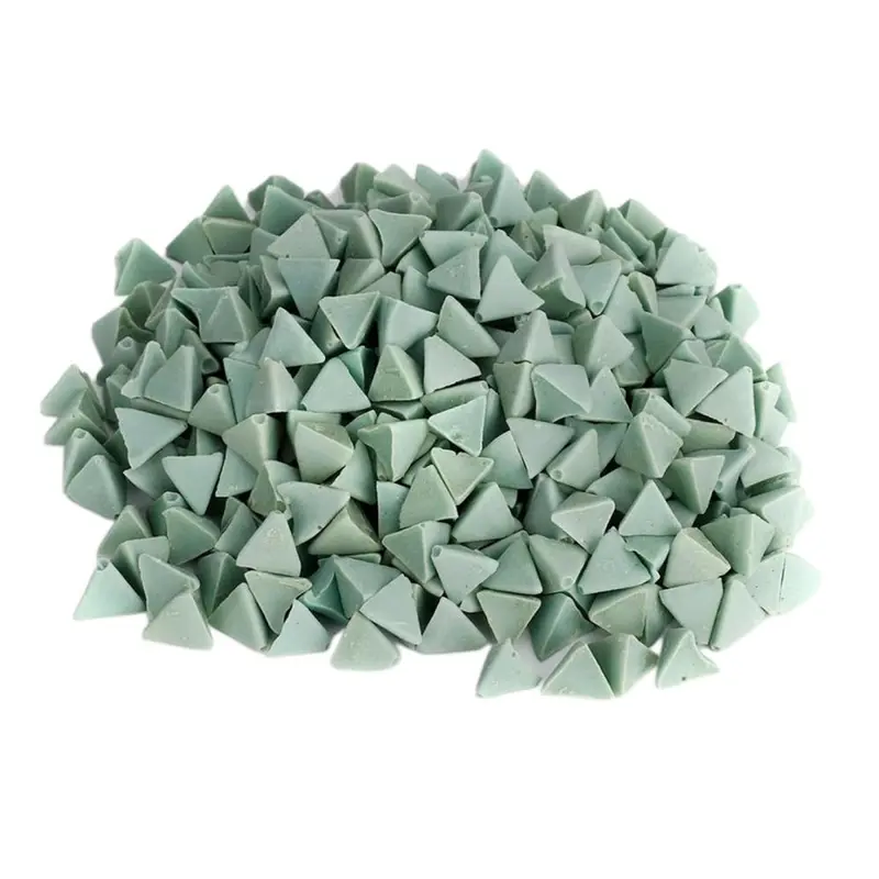 Metal Jewelry Polishing Abrasive Material Vibration Tool Machine Fast Cut Deburr Tumbling Finishing] for Rotating Tumblers Jadeite Hetian Jade Agate 6