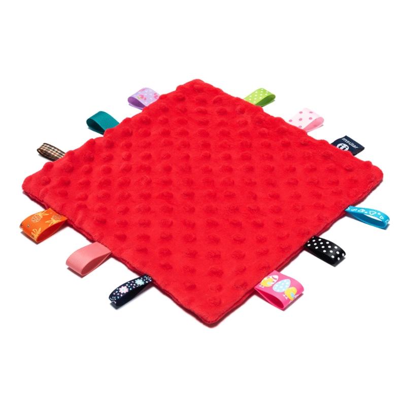 Product Introduction of Fujin Baby Colorful Tags Appease Towel Feeding Bibs Soft Soothe Teether Comfort Sleeping Nursing Cuddling Security Blanket 0
